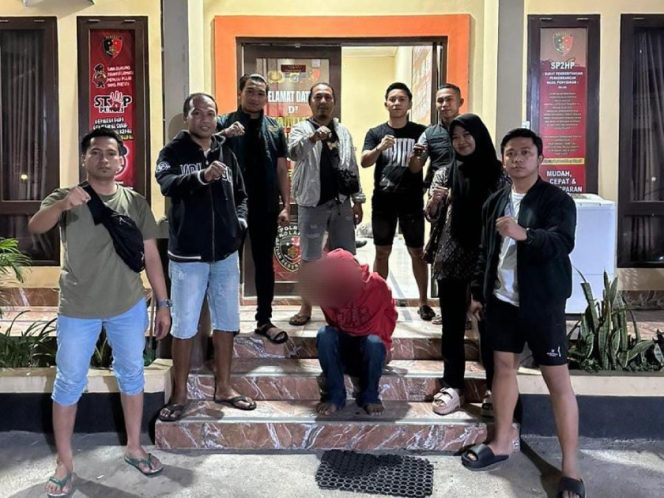 Pelaku AN (39) diamankan di Polres Kolaka. Dok: Istimewa.