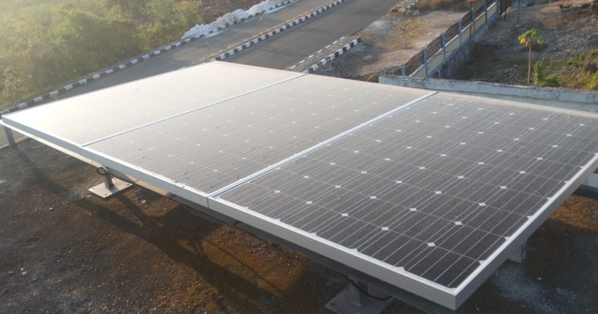 Panel Surya Sensor pendeteksi Tsunami. Dok: Istimewa.
