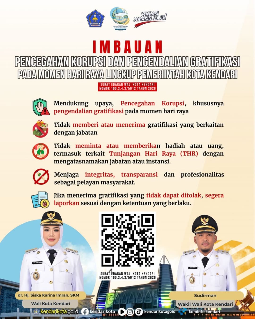 Wali Kota Warning Pejabat dan ASN di Kendari: Gratifikasi Berkedok THR Dilarang Keras 2